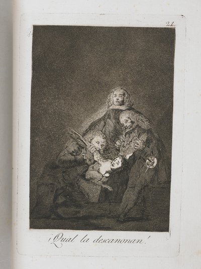 Plate from Los Caprichos, 1797-1798 by Francisco de Goya